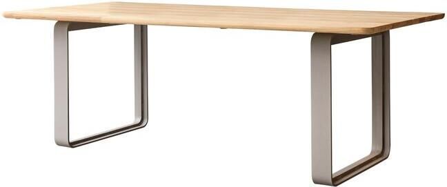 Tikamoon Tafel van massief gerecycled teakhout aluminium 6|8 pers.