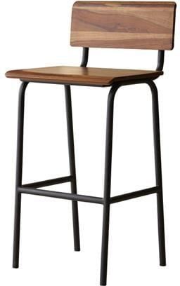 Tikamoon Talia Barstoel van massief palissander en metaal