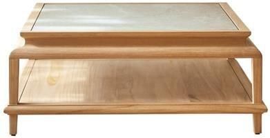 Tikamoon Vierkante salontafel van teakhout 104 Achille