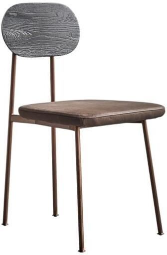 Tikamoon Yutapi Mohawk choco stoel van massief eikenhout