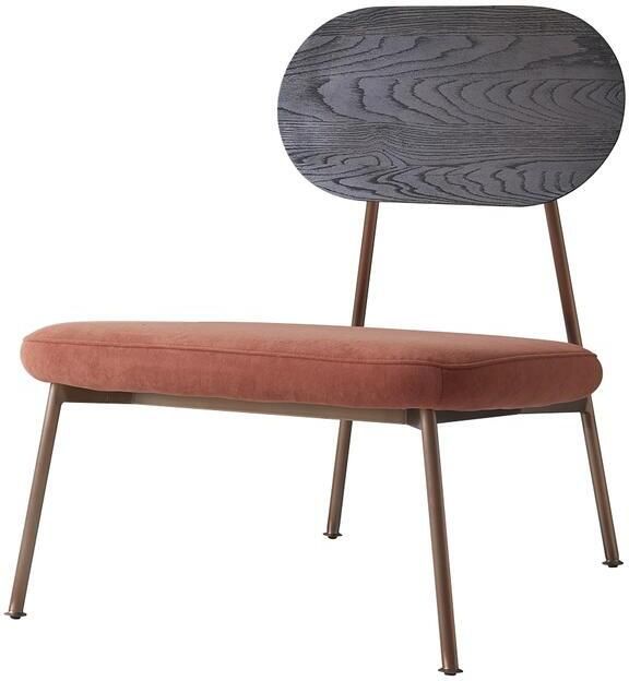 Tikamoon Yutapi Sienna lage fauteuil van massief eikenhout