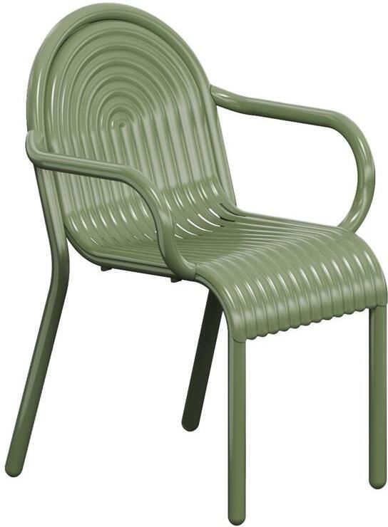 Tom Dixon Groove tuinstoel met armleuning Moss