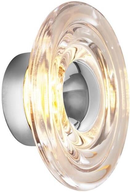 Tom Dixon Press wandlamp LED mini Ø21.5 transparant