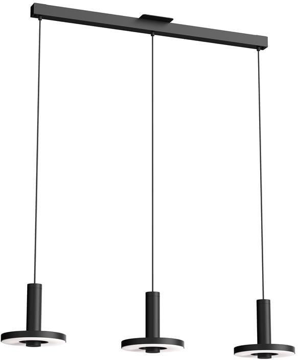 Tonone Beads 3 cluster hanglamp LED lineair zwart