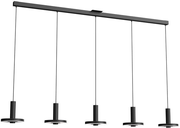 Tonone Beads 5 cluster hanglamp LED lineair zwart