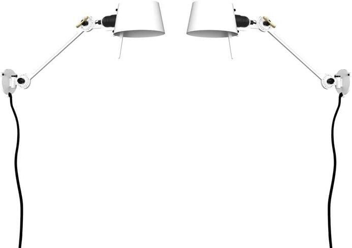 Tonone Bolt Bed Sidefit wandlamp met stekker set van 2 Pure White