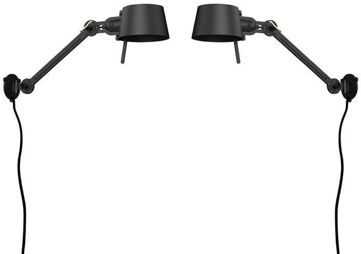 Tonone Bolt Bed Sidefit wandlamp met stekker set van 2 Smokey Black