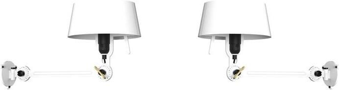 Tonone Bolt Bed Underfit wandlamp install set van 2 Pure White