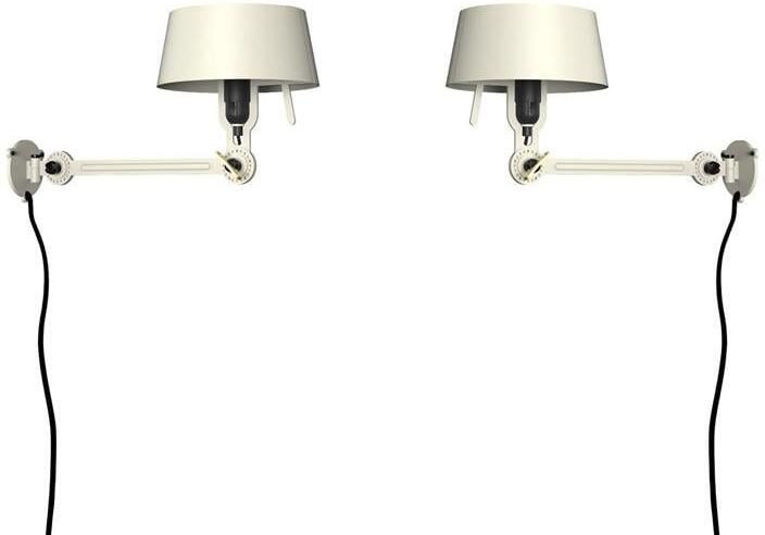 Tonone Bolt Bed Underfit wandlamp met stekker set van 2 Ash Grey