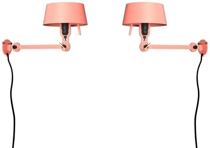 Tonone Bolt Bed Underfit wandlamp met stekker set van 2 Daybreak Rose