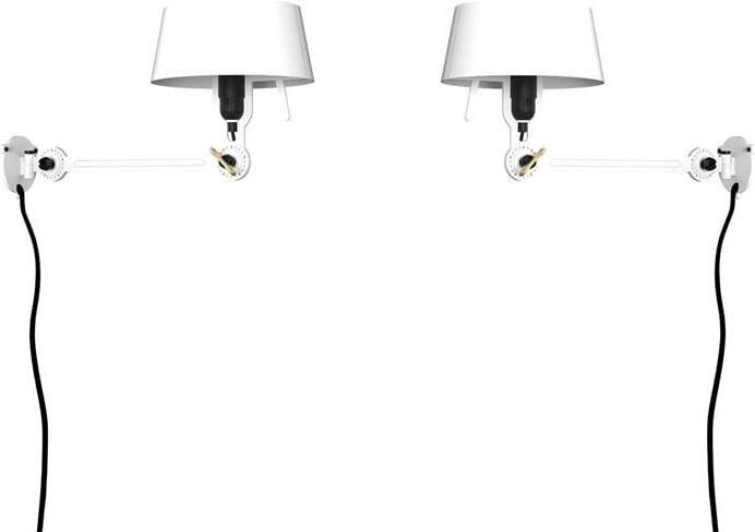 Tonone Bolt Bed Underfit wandlamp met stekker set van 2 Pure White