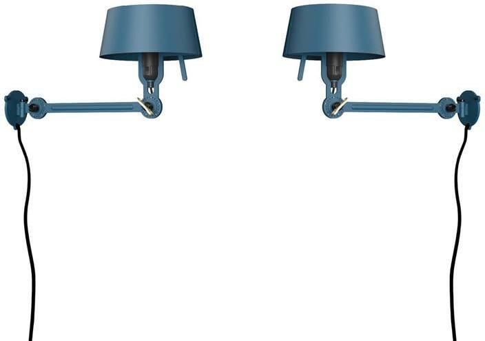 Tonone Bolt Bed Underfit wandlamp met stekker set van 2 Thunder Blue