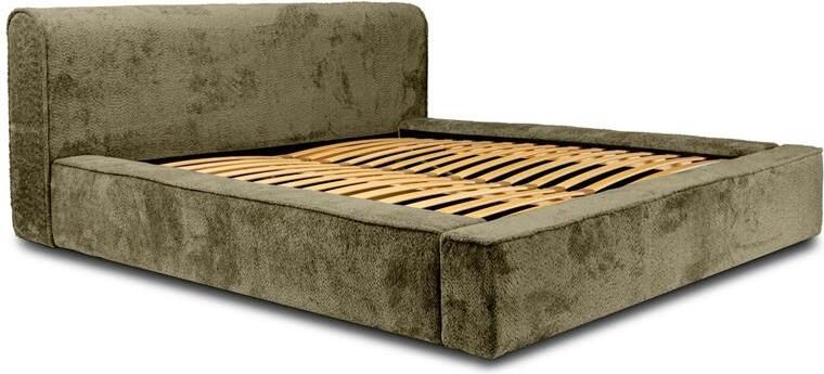 Trea Mobler Trae Mobler Fatima 180 x 200 cm Gestoffeerd Bed Olijfgroen