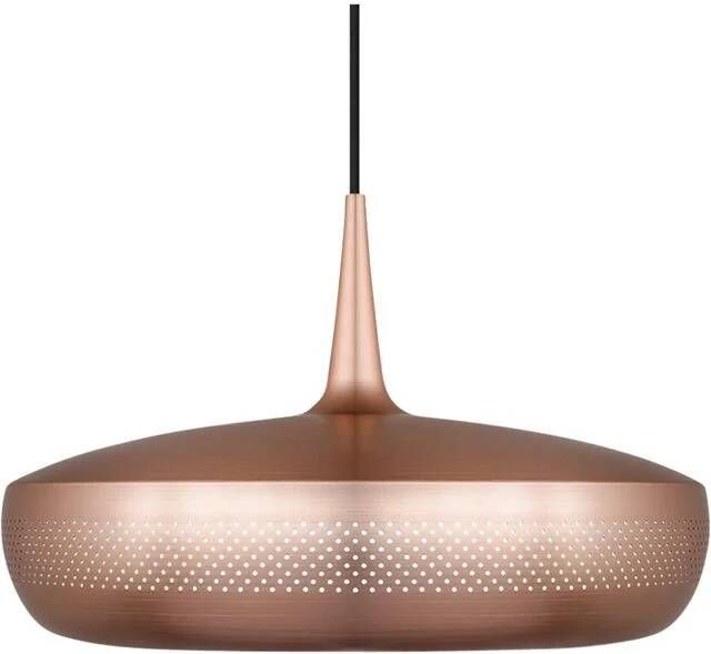 Umage Clava Dine hanglamp brushed copper met koordset zwart Ø 43