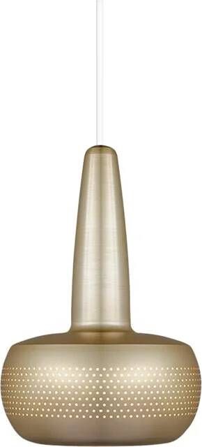 Umage Clava hanglamp brushed brass met koordset wit Ø 21 5 cm - Foto 1
