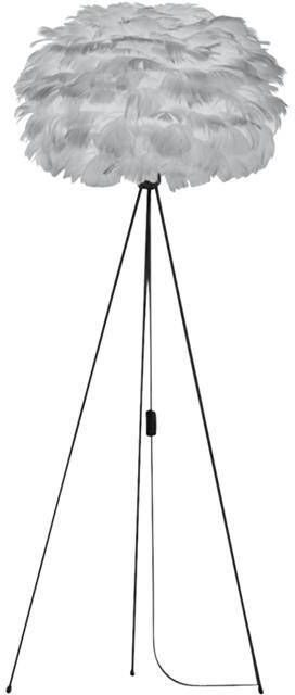 Umage Eos Medium vloerlamp light grey met tripod zwart Ø 45 cm