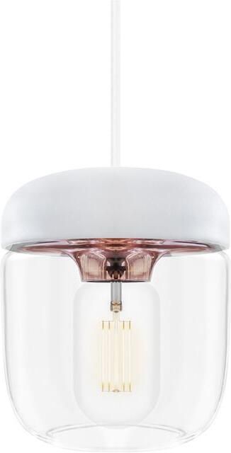 Umage Acorn hanglamp wit met copper met koordset wit Ø 14 cm