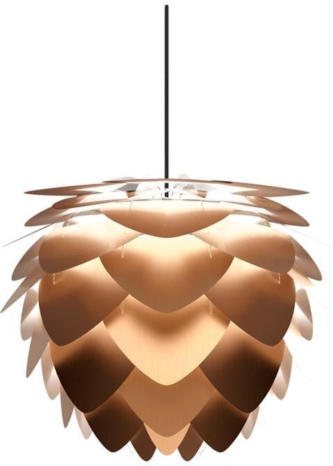 Umage Aluvia Mini hanglamp brushed bronze met koordset zwart Ø 40