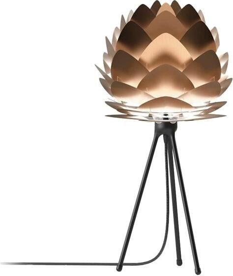 Umage Aluvia Mini tafellamp brushed bronze met tripod zwart Ø 40