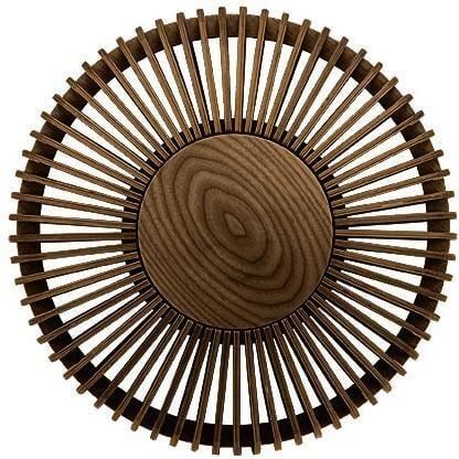 Umage Clava Up Wood wandlamp medium Ø35 donker eiken