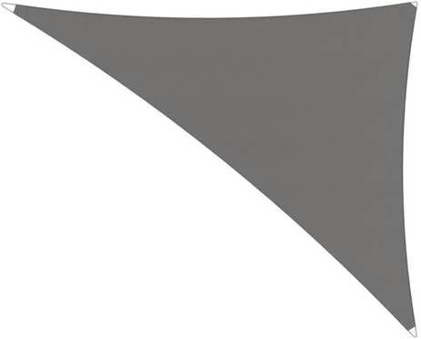 Umbrosa Ingenua schaduwdoek driehoek 5x5x5 m solidum grey metset