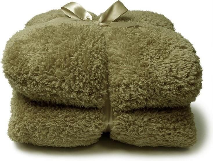 Unique Living D- Teddy Plaid 150x200cm Moss Green