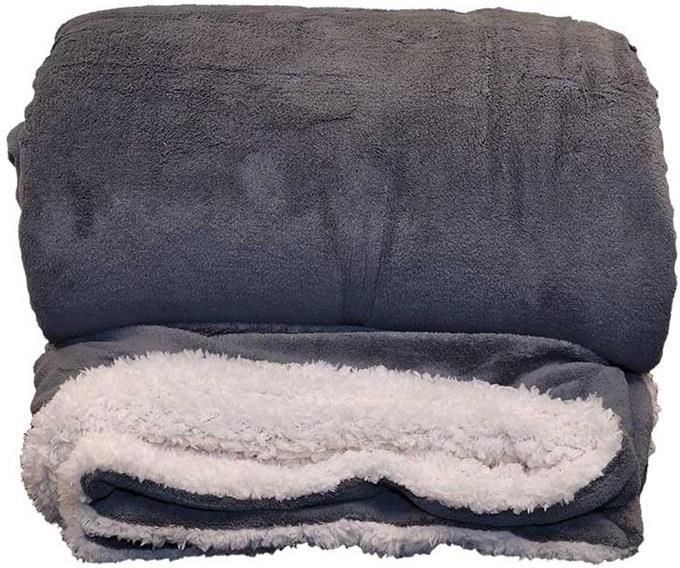 Unique Living | Lars XL plaid 220x240cm antraciet