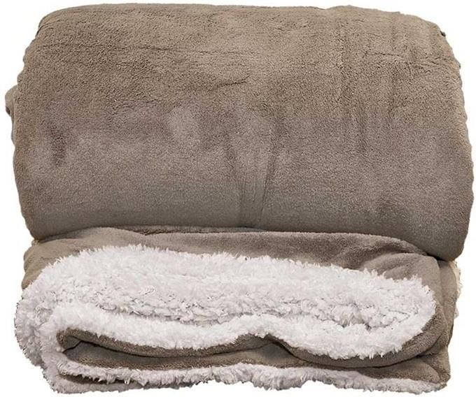 Unique Living | Lars XL plaid 220x240cm taupe