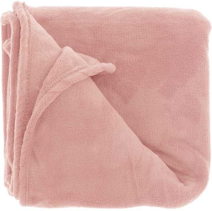Unique Living Plaid Claudi 130x160cm Old Pink