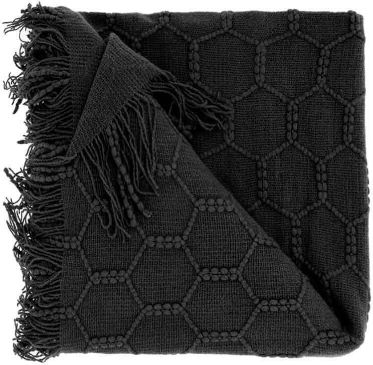 Unique Living Plaid Fee Black 127x152cm