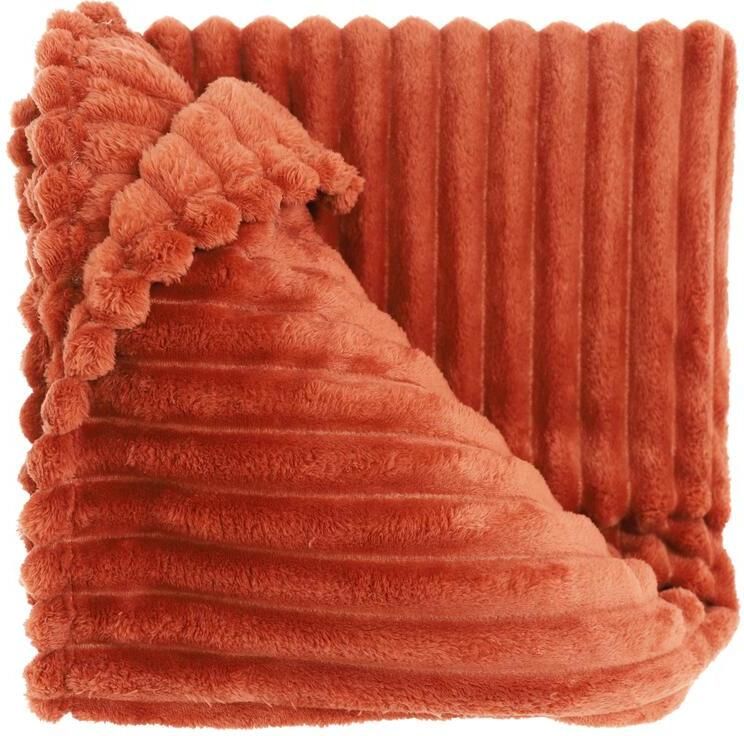 Unique Living Plaid Lex Rood Polyester 150x200x0cm (BxHxD)