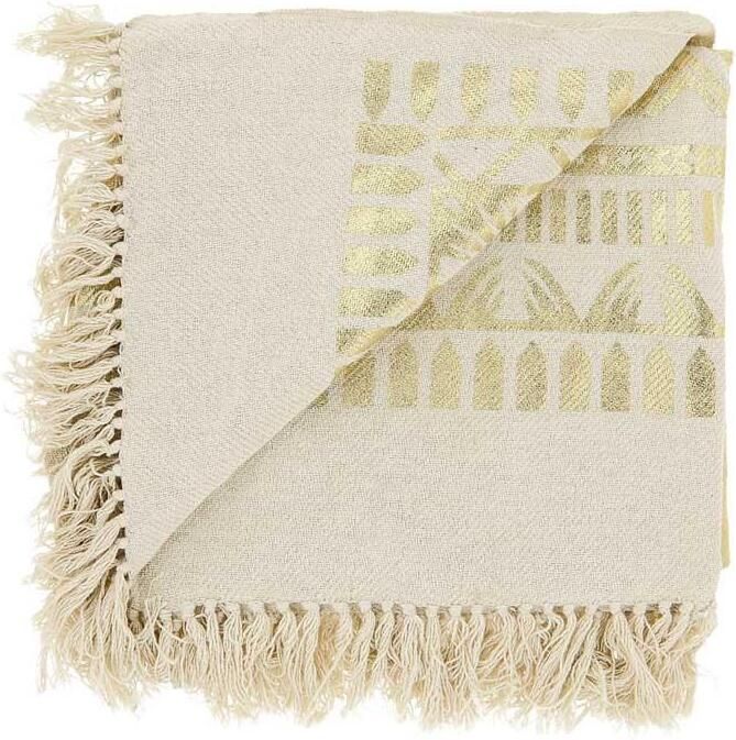 Unique Living Plaid Tari Gold -125x150cm