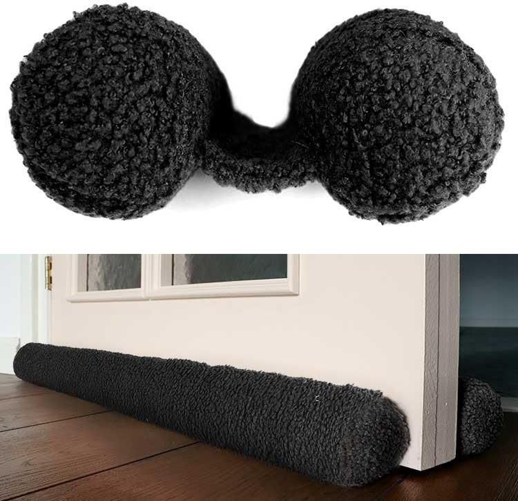 Unique Living Tochtrol Pip 80x7 5cm Black