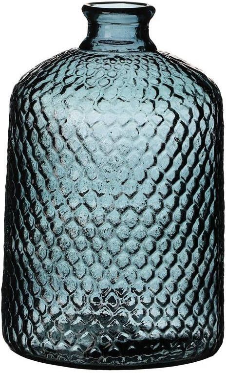 Urban Living Natural Living Vaas Scubs lichtblauw glas D18xH31 cm