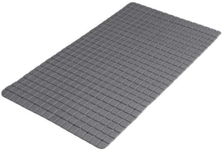 Urban Living Badkamer anti slip mat rubber antraciet 39x69cm