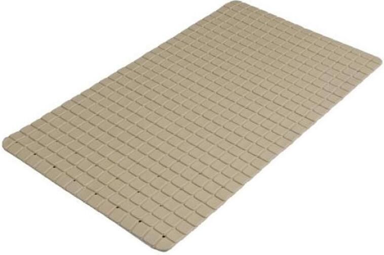 Urban Living Badkamer anti slip mat rubber beige 39x69cm