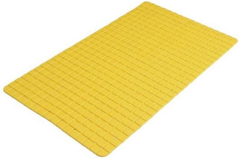 Urban Living Badkamer anti slip mat rubber okergeel 39x69cm