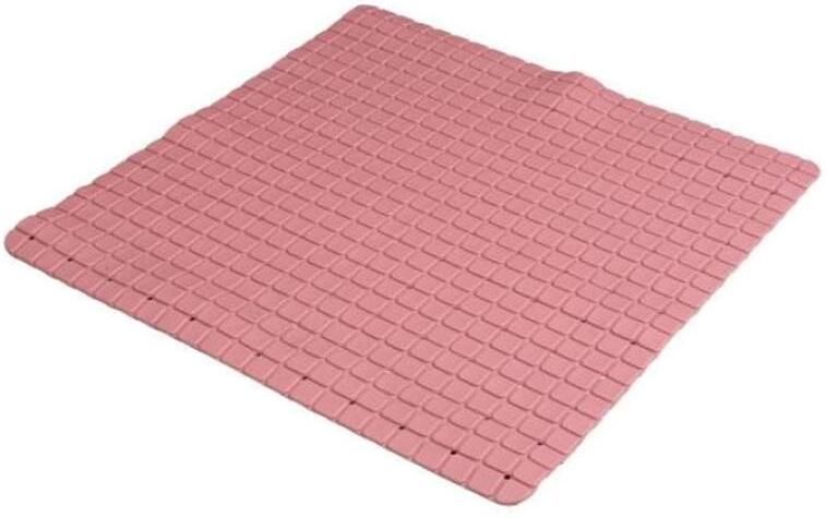 Urban Living Badkamer anti slip mat rubber oud roze 55x55cm