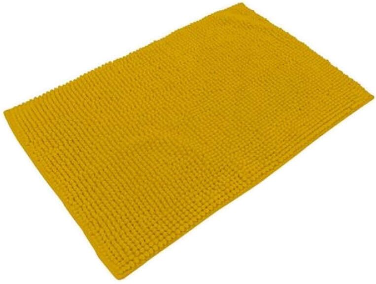 Urban Living Badkamerkleedje|badmat tapijt okergeel 50 x 80 cm