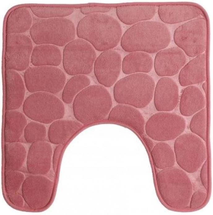 Urban Living WC Badkamerkleedje|badmat tapijt oud roze 49x49cm