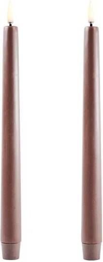 Uyuni Led Tafelkaars Bruin 25CM Set van 2