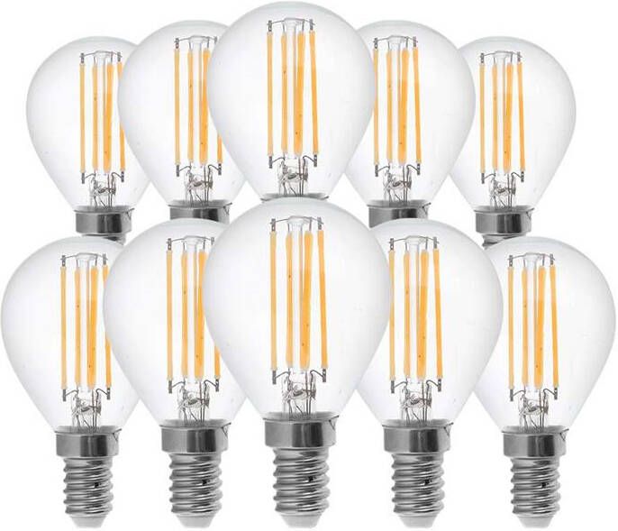 V-Tac VT-1996-N 10 Set E14 Transparante LED Lampen Helder Golf