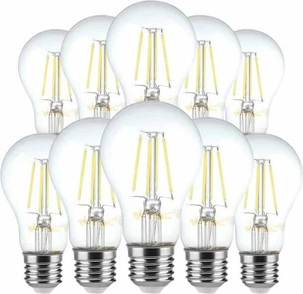 V-Tac VT-2288D-N 10 Set E27 Transparante LED Lampen Helder GLS