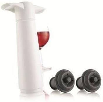 VacuVin Set van 2 WineSaver gift pack Wit