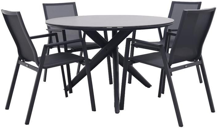 Van der Garde Tuinmeubelen VDG Atmos|Dublin 120 cm. ronde tuinset 5-delig