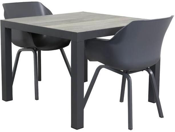 Van der Garde Tuinmeubelen VDG Sophie Element antraciet|Kings 100 cm. tuinset 3-delig