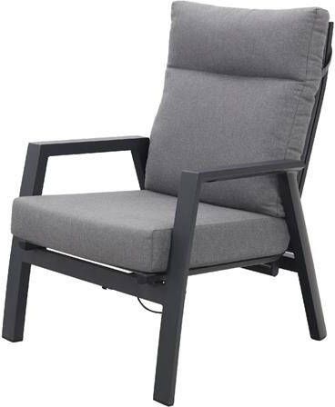 Van der Garde Tuinmeubelen VDG Azoren loungestoel verstelbaar Antraciet