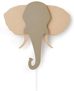 Van Tjalle en Jasper Dieren muurlamp Olifant