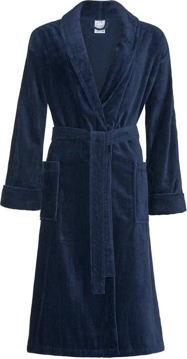 Vandyck Prestige Badjas Navy | L | Blauw | Katoen