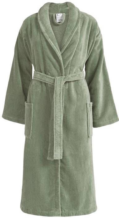 Vandyck Prestige Badjas Smoke Green | 220 cm x 140 cm | Groen | Katoen